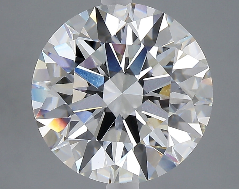 5.05 carat round lab grown diamond F color VVS2 clarity