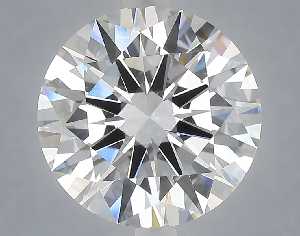 5.01 carat round lab grown diamond E color VVS2 clarity