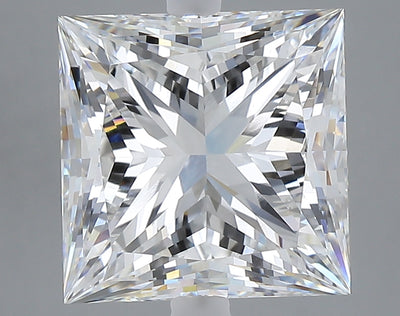 6.04 carat princess lab grown diamond E color VVS1 clarity