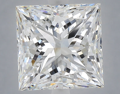 6.06 carat princess lab grown diamond E color VVS2 clarity