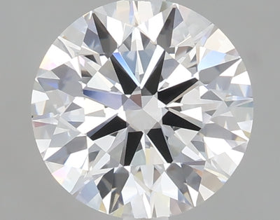 2.05 carat round lab grown diamond F color VVS2 clarity