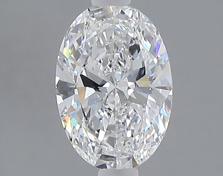 1.07 carat oval lab grown diamond D color VVS2 clarity