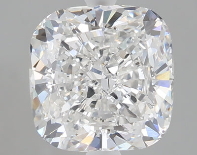 2.07 carat cushion lab grown diamond D color VVS2 clarity