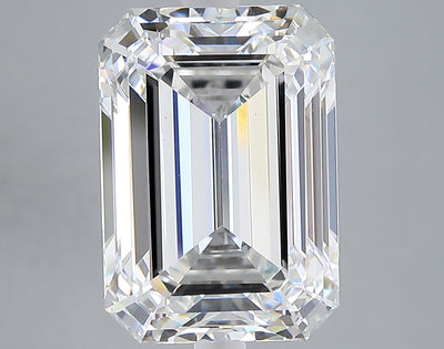 7.10 carat emerald lab grown diamond F color VVS2 clarity