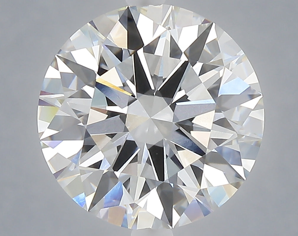 5.01 carat round lab grown diamond F color VVS2 clarity