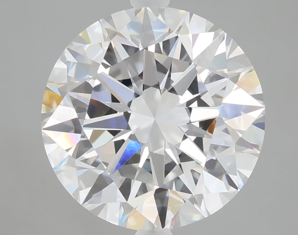 5.03 carat round lab grown diamond E color VVS2 clarity