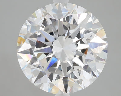 5.03 carat round lab grown diamond E color VVS2 clarity
