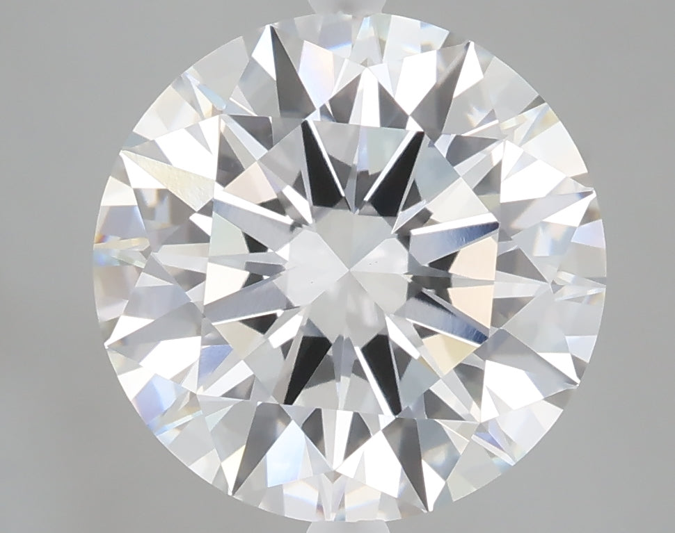 5.08 carat round lab grown diamond E color VVS2 clarity