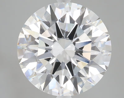 5.08 carat round lab grown diamond E color VVS2 clarity