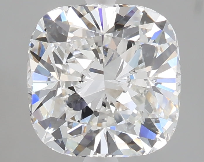 2.58 carat cushion lab grown diamond E color VVS2 clarity