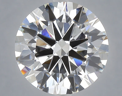 5.00 carat round lab grown diamond E color VVS2 clarity
