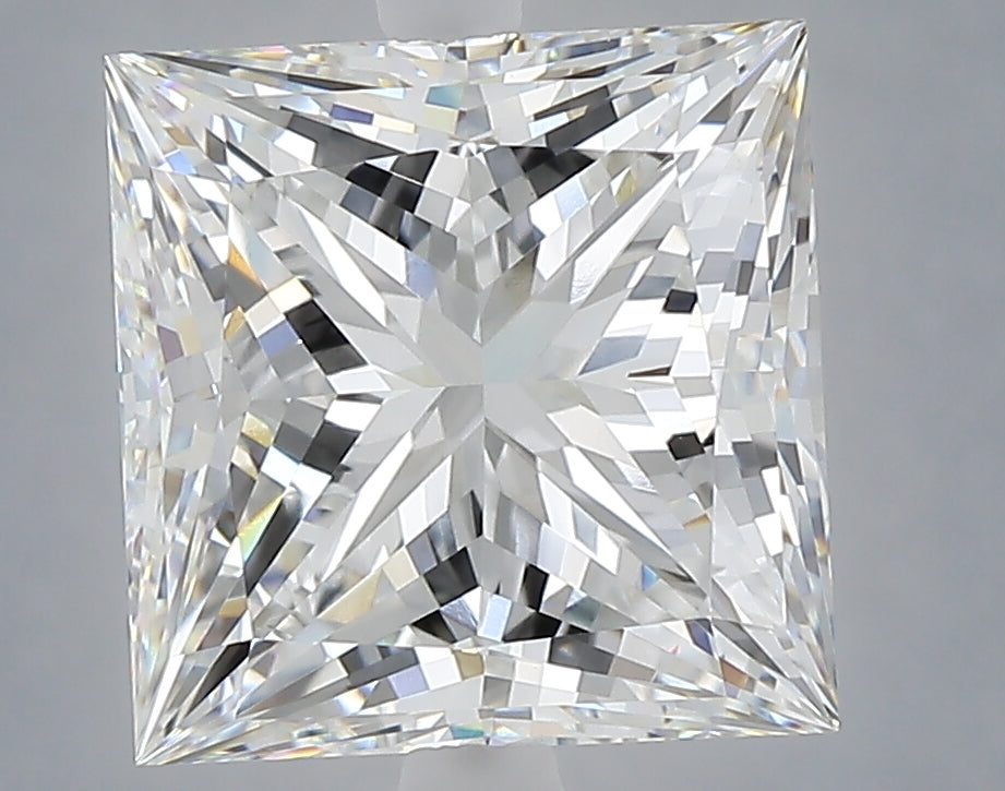 5.06 carat princess lab grown diamond E color VVS2 clarity