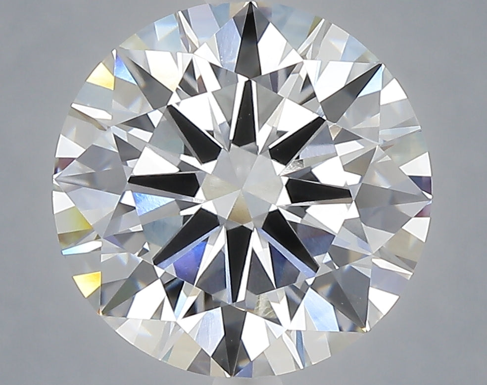 5.03 carat round lab grown diamond E color VVS2 clarity