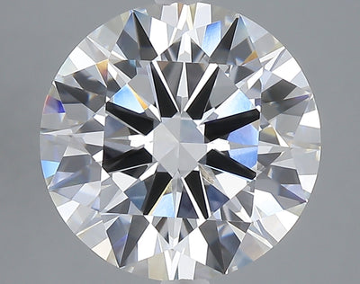 5.03 carat round lab grown diamond F color VVS2 clarity