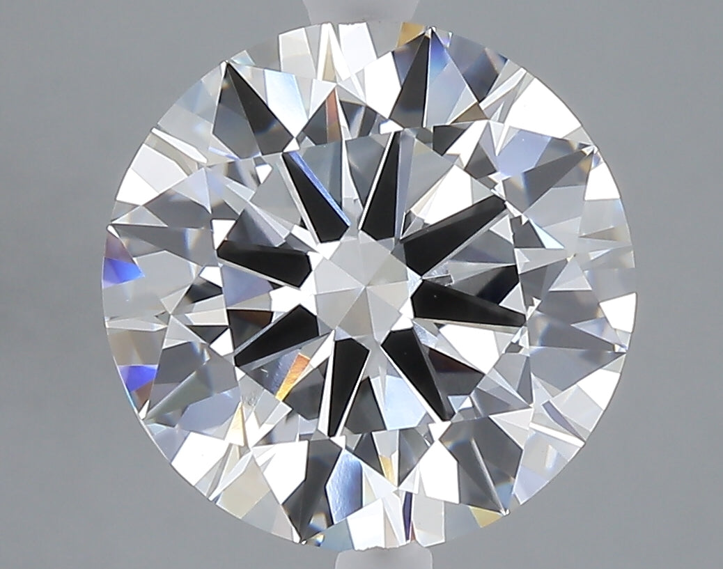 5.00 carat round lab grown diamond E color VVS2 clarity
