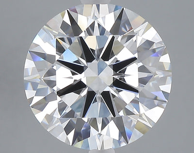 5.03 carat round lab grown diamond E color VS1 clarity