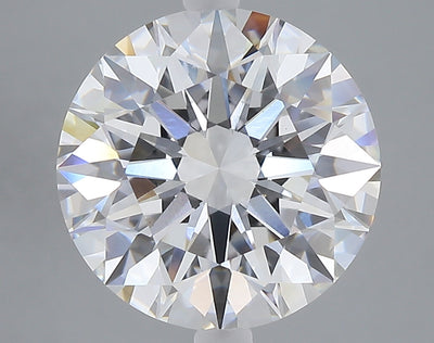 5.06 carat round lab grown diamond E color VS1 clarity