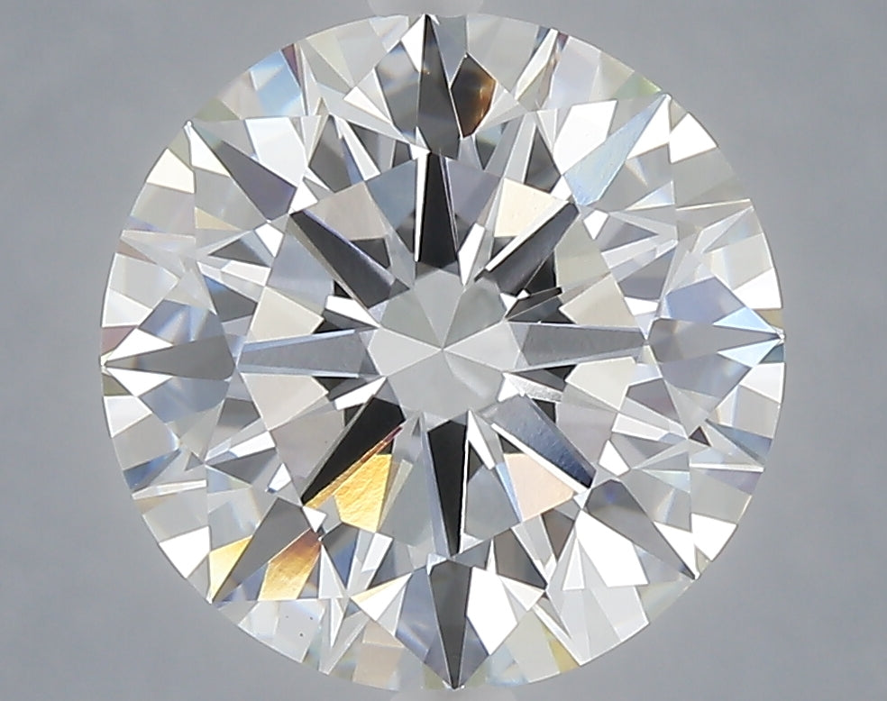 5.01 carat round lab grown diamond E color VVS2 clarity