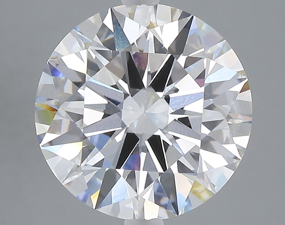 5.04 carat round lab grown diamond E color VVS2 clarity