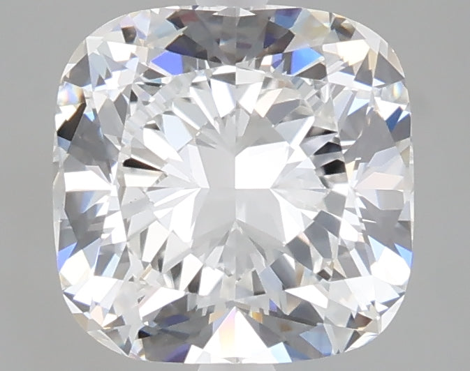 2.59 carat cushion lab grown diamond E color VS1 clarity