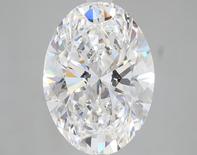4.27 carat oval lab grown diamond D color VS1 clarity