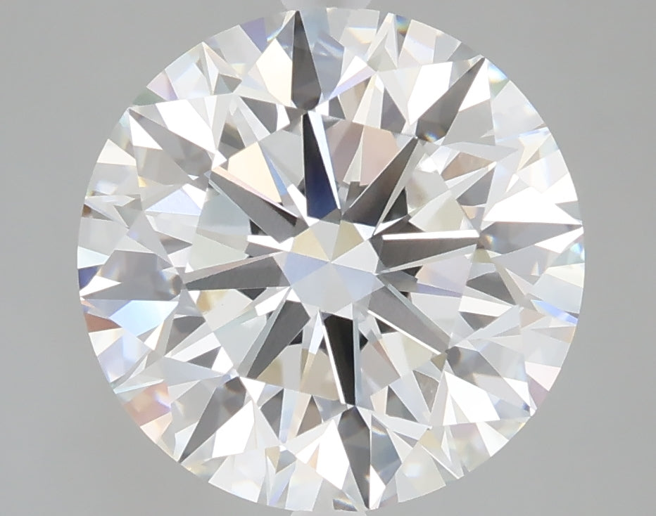 5.03 carat round lab grown diamond F color VVS2 clarity