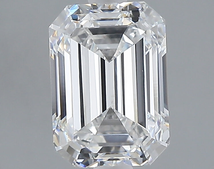 2.03 carat emerald lab grown diamond E color VVS2 clarity