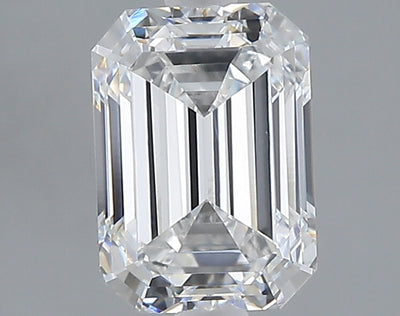 2.03 carat emerald lab grown diamond E color VVS2 clarity