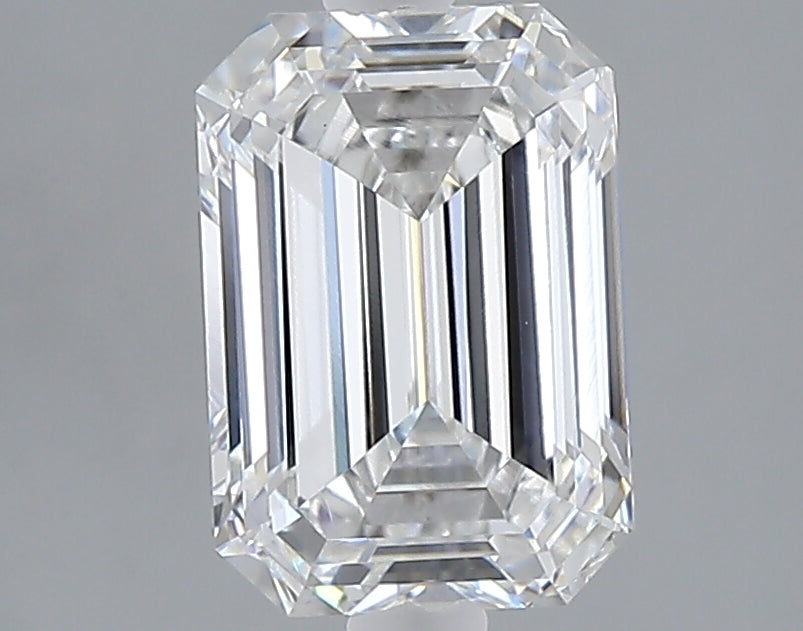 2.09 carat emerald lab grown diamond E color VVS2 clarity