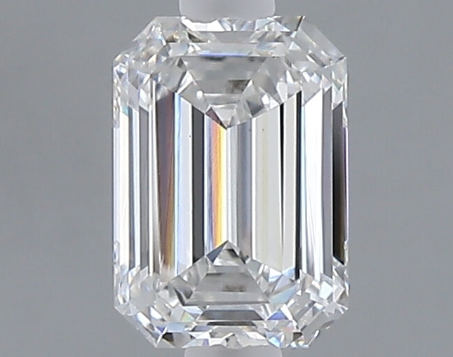 1.00 carat emerald lab grown diamond E color VVS2 clarity