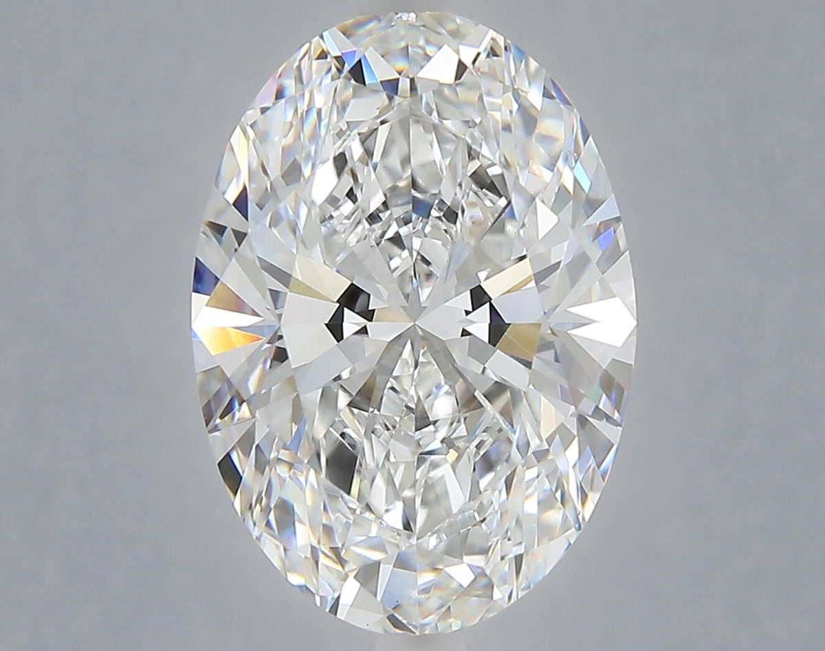6.05 carat oval lab grown diamond E color VVS2 clarity