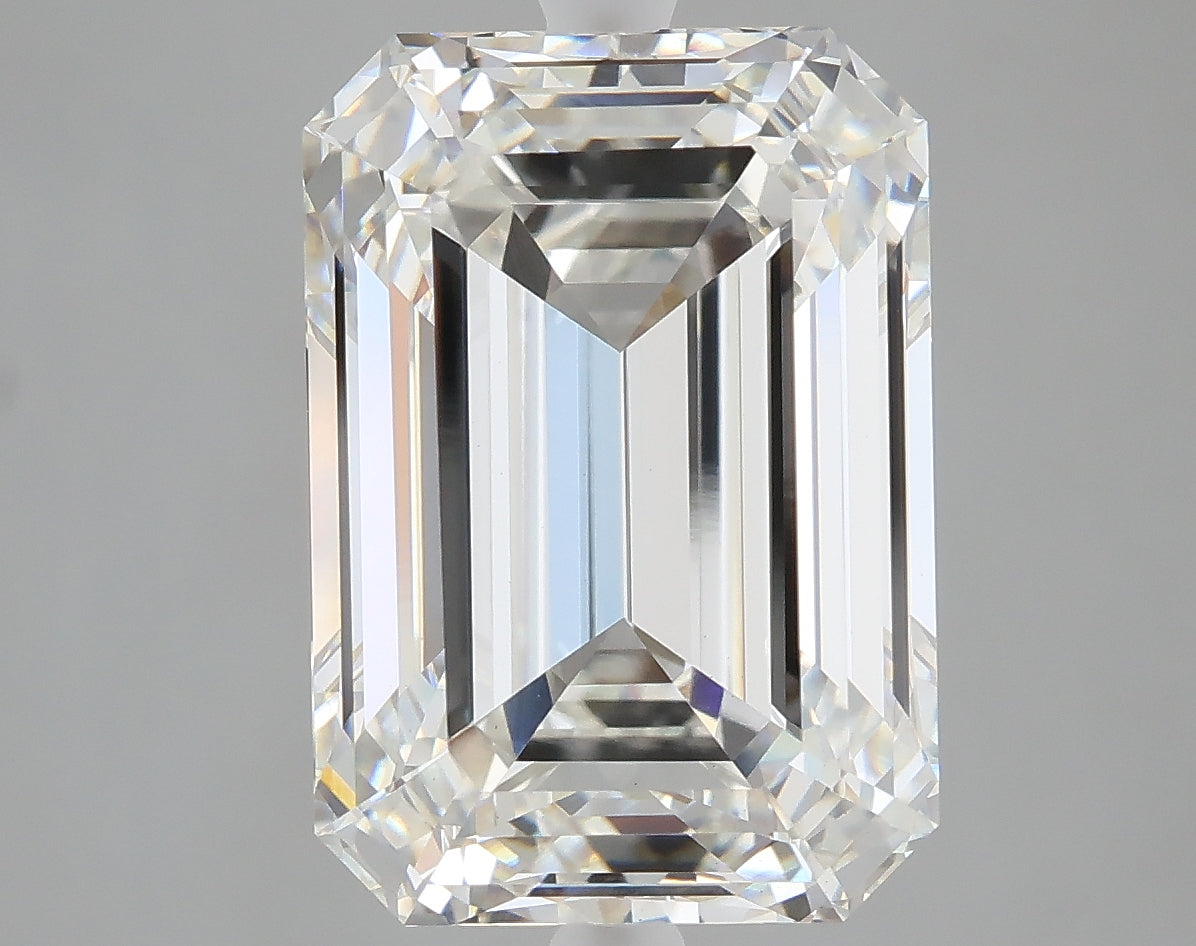 8.03 carat emerald lab grown diamond F color VS1 clarity