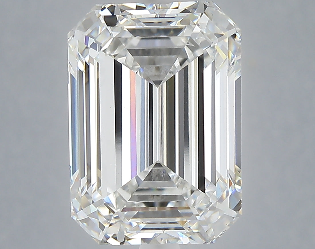 6.10 carat emerald lab grown diamond E color VVS2 clarity