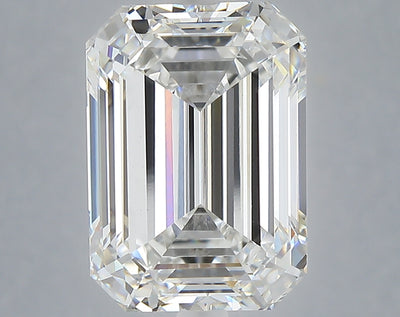 6.10 carat emerald lab grown diamond E color VVS2 clarity