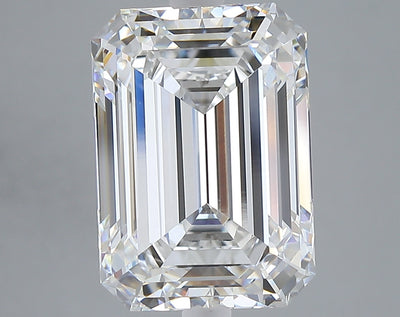 6.05 carat emerald lab grown diamond E color VVS2 clarity