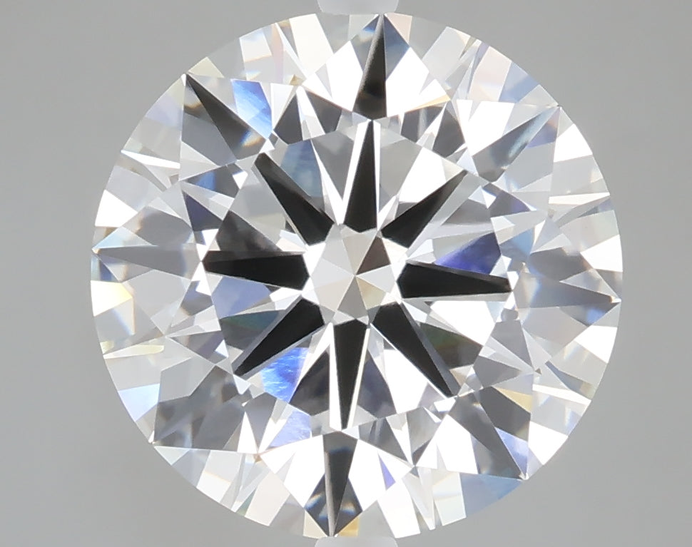 5.09 carat round lab grown diamond E color VVS2 clarity