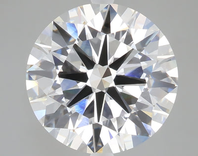5.09 carat round lab grown diamond E color VVS2 clarity