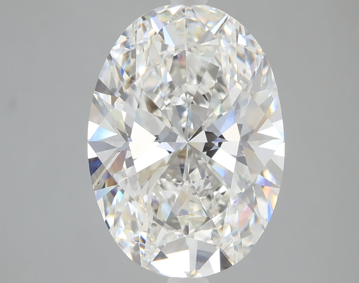 6.03 carat oval lab grown diamond G color VVS2 clarity