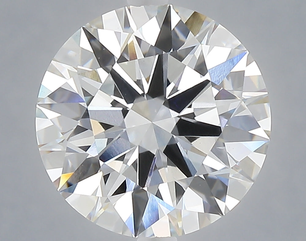 5.09 carat round lab grown diamond F color VVS2 clarity