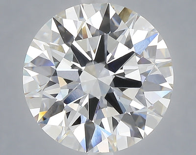 5.09 carat round lab grown diamond F color VVS2 clarity