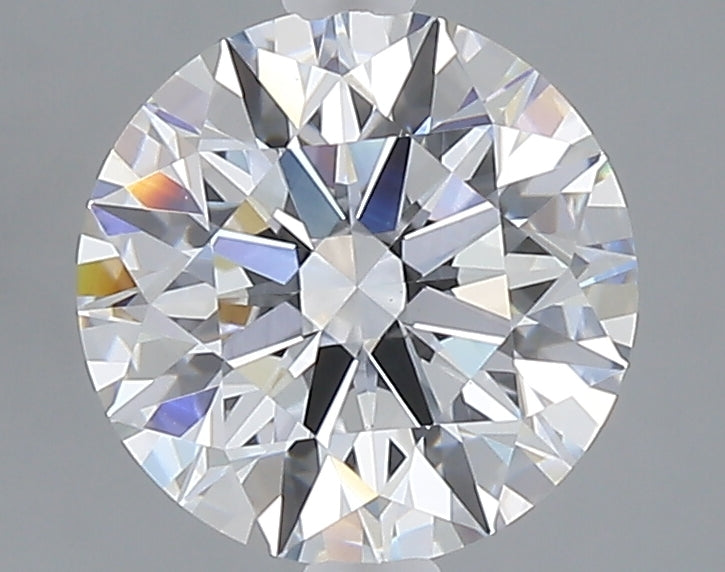 2.07 carat round lab grown diamond E color VVS2 clarity