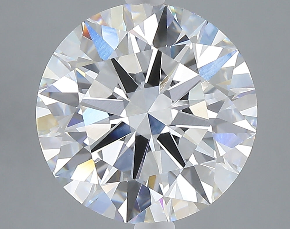 5.05 carat round lab grown diamond F color VVS2 clarity