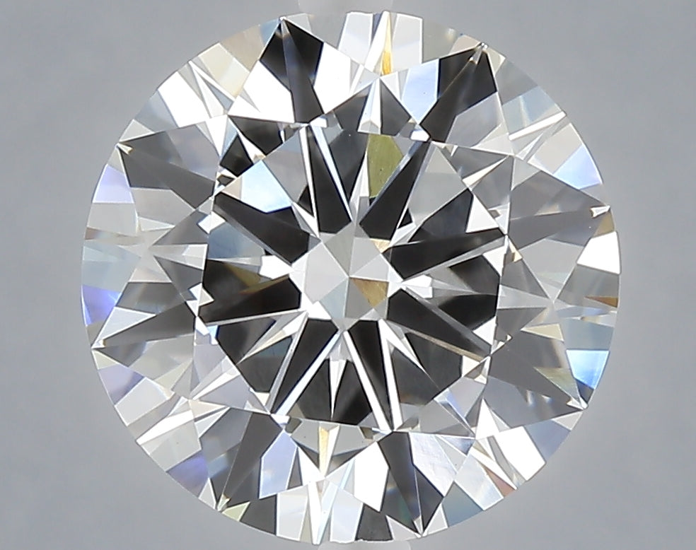 4.70 carat round lab grown diamond F color VVS2 clarity