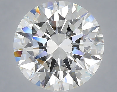 5.06 carat round lab grown diamond F color VVS2 clarity