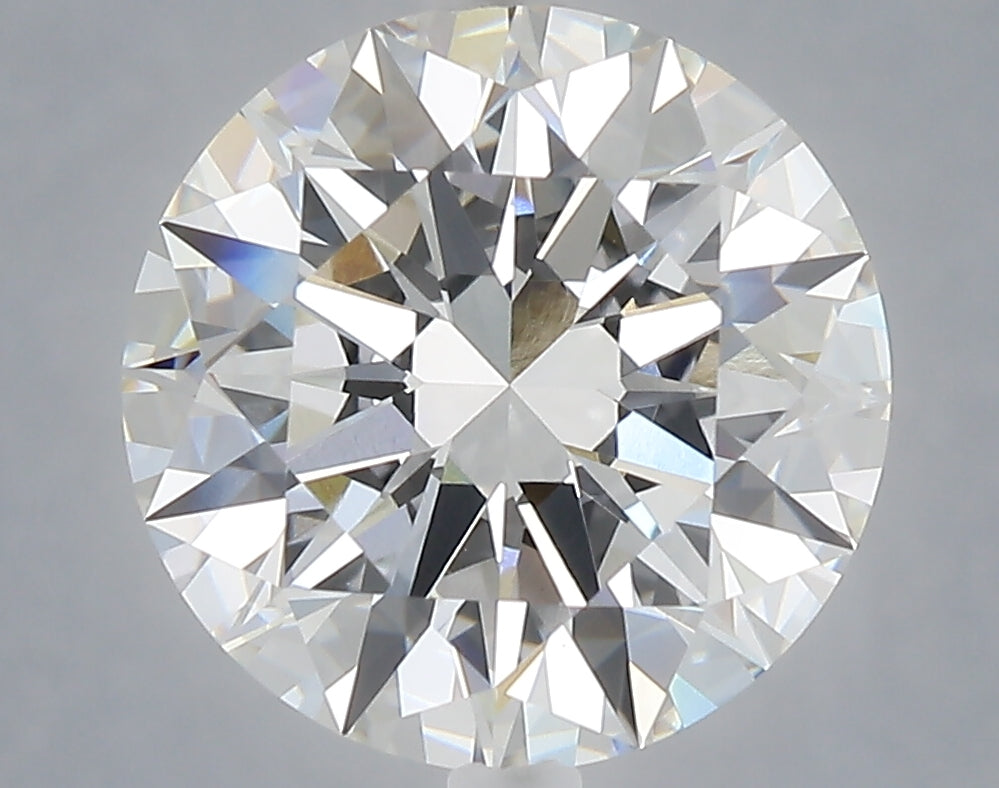 5.08 carat round lab grown diamond F color VVS2 clarity