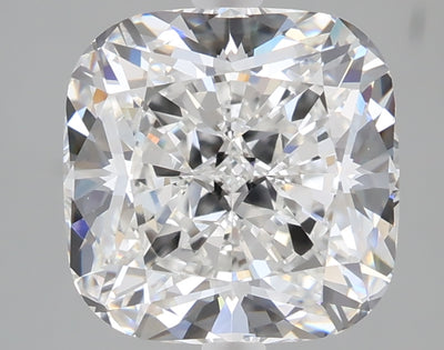 4.07 carat cushion lab grown diamond D color VVS2 clarity