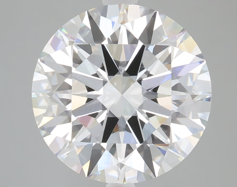 5.03 carat round lab grown diamond E color VVS2 clarity