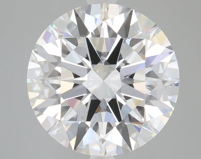 5.03 carat round lab grown diamond E color VVS2 clarity