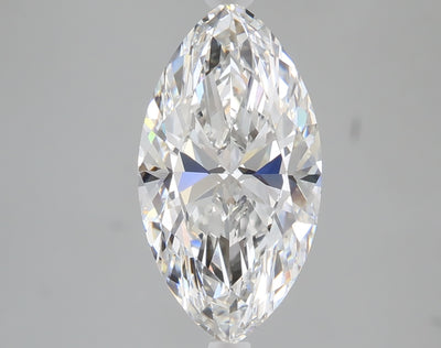 2.77 carat marquise lab grown diamond E color VS1 clarity