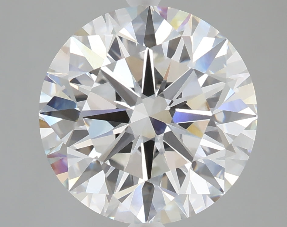 5.03 carat round lab grown diamond F color VVS2 clarity